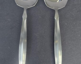 Castle Court Stainless Steel Serving Spoons Set Of 2 Japan