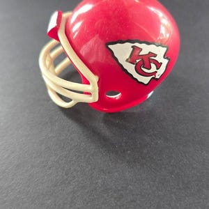 doll size football helmet 18" Accessory Pattern Behind he seams Mini Football Helmet 1.75"