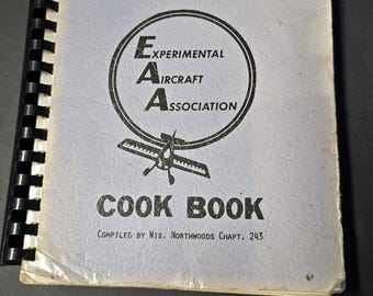 Vintage 1976 Experimental Aircraft Association International Cookbook Book