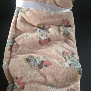 Disney Baby Minnie Mouse Pink Plush Blanket 30x40 Baby Girls Soft Warm Cuddly image 4