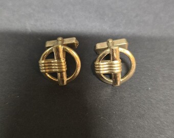Gold Ton Kreis Bar Wrap Manschettenknöpfe Herren Kugel zurück formelle Kleidung Schmuck