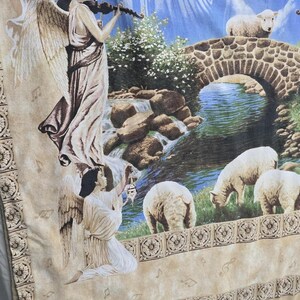 Koc wiszący Springs Industries Amazing Grace Angels Sheep z bawełny zdjęcie 3
