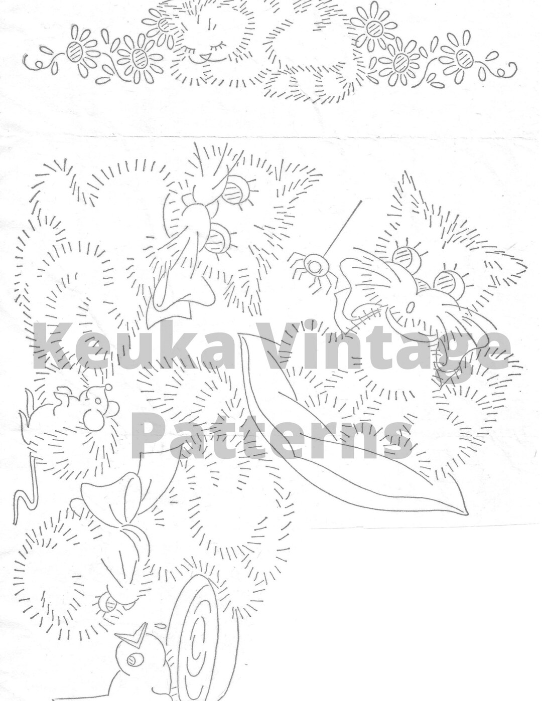 Embroidery Designs, Kitchen Embroidery , Kitten Embroidery, Embroidery