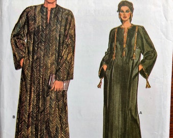 Women's Robe Pattern, Misses' Robe Pattern (XS-M), Caftan Pattern, Pullover Caftan. 1980s Sewing Pattern, Full length Vogue Caftan Pattern