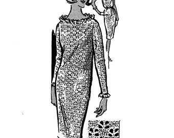 Lace Crochet Dress Pattern: Vintage Style, Sizes 32-38 (PDF Pattern Download)