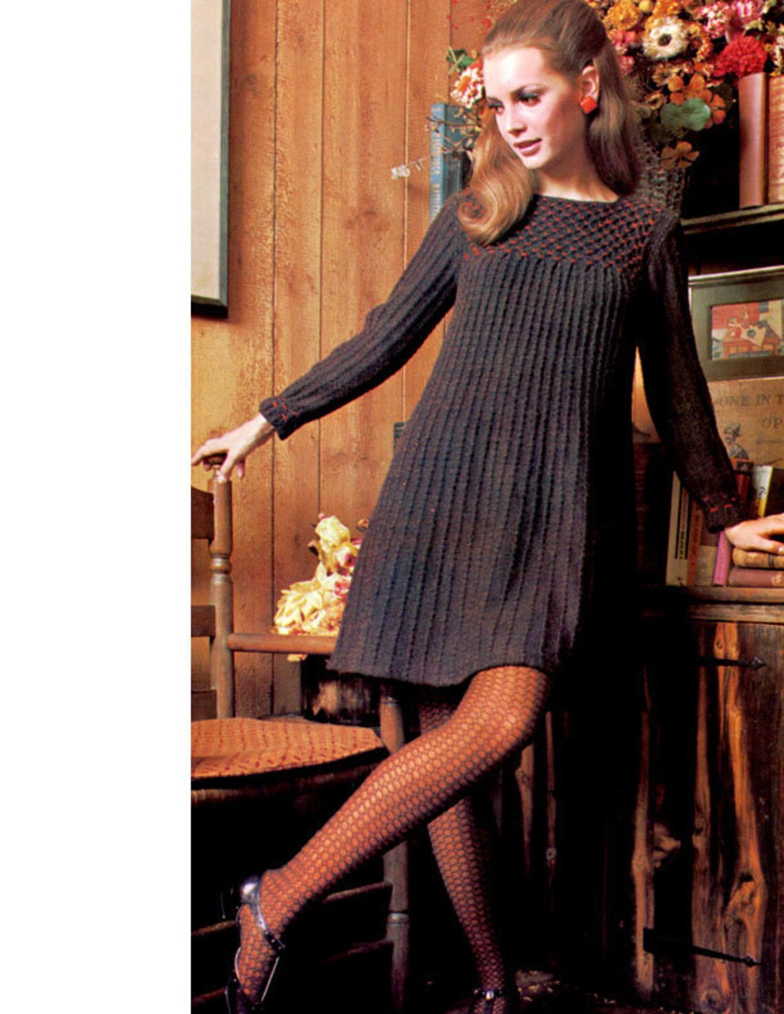 Knit Dress Mini Dress Knitting Pattern Knitting Etsy