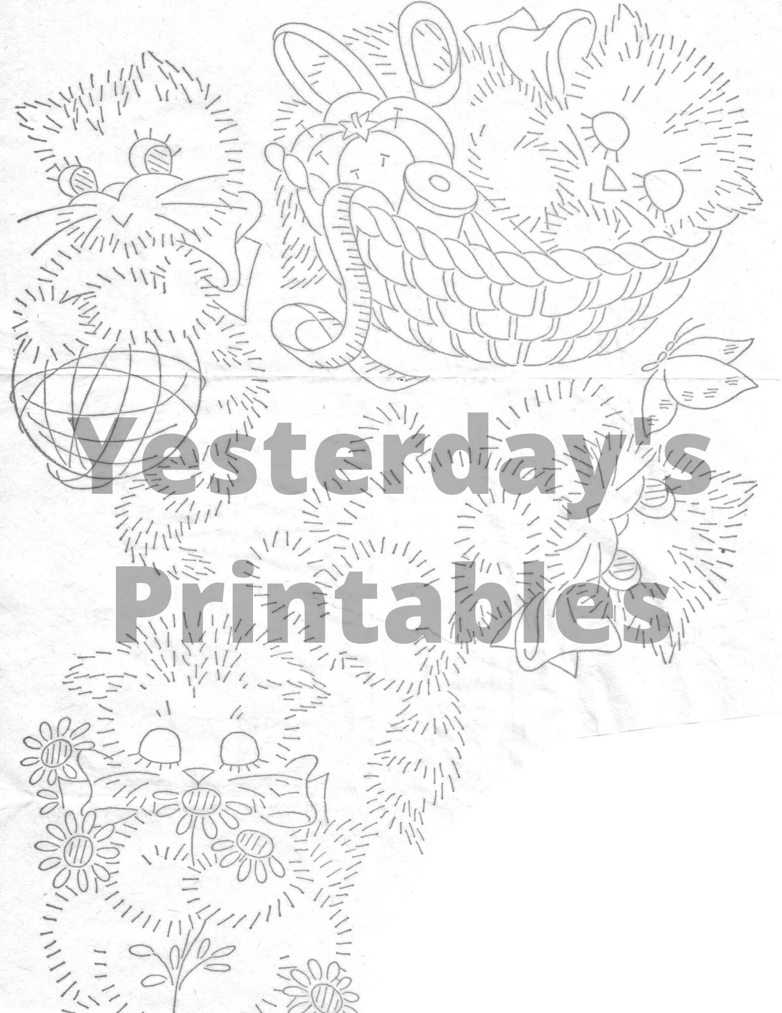 Embroidery Designs Kitchen Embroidery Kitten Embroidery - Etsy