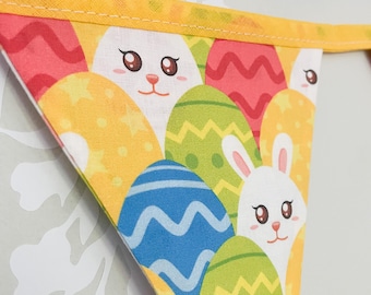 Easter Bunny Fabric Bunting: Handmade Spring Garland
