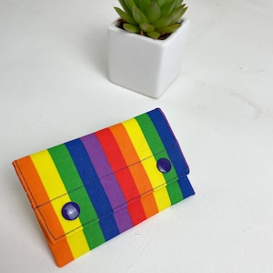 Pride Wallet, billetera Rainbow Pocket, ideal para efectivo y tarjetas, regalo de titular de tarjeta para lgbtq, billetera lgbt, regalo del orgullo gay.