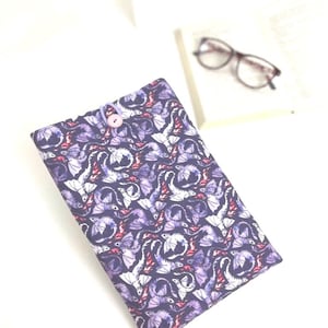 Book Sleeve, Handmade book lover gift, book protector, bookish gift, padded book cover, book cosy, Dragon theme book cover, bookworm gift.