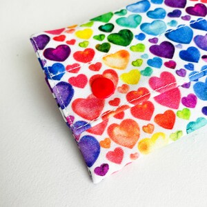 Monedero para tarjetas, monedero de bolsillo con forma de corazón de arcoíris, ideal para guardar dinero en efectivo y tarjetas, tarjetero para mujer, regalo de San Valentín, regalo del Día de la Madre, regalo para una amiga.