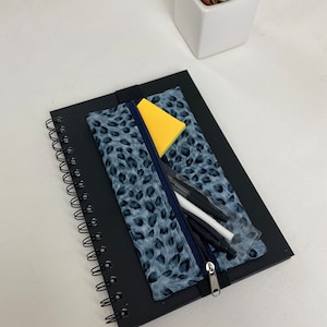Animal Print Pen Pouch for A5 Journal: Elastic Stationery Organizer