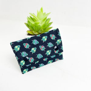 Billetera alienígena, tarjetero de bolsillo, ideal para efectivo y tarjetas, billetera para niños, billetera unisex,