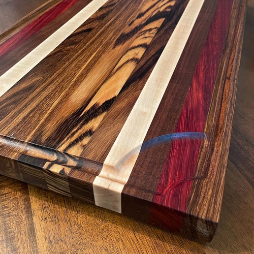 Zebra Wood Cutting Board Etsy