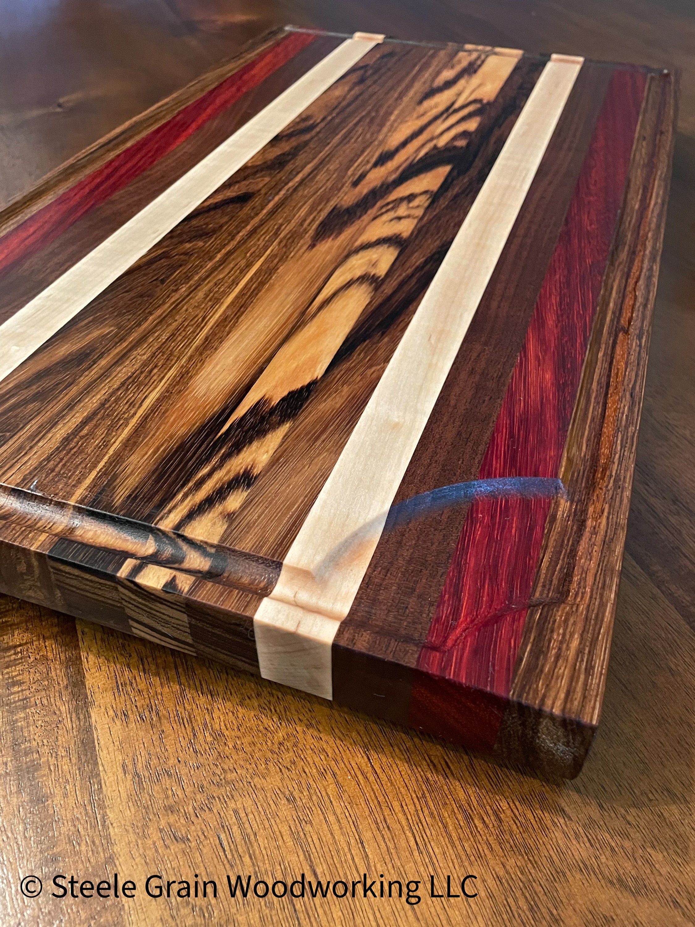 Zebra Wood Cutting Board Etsy