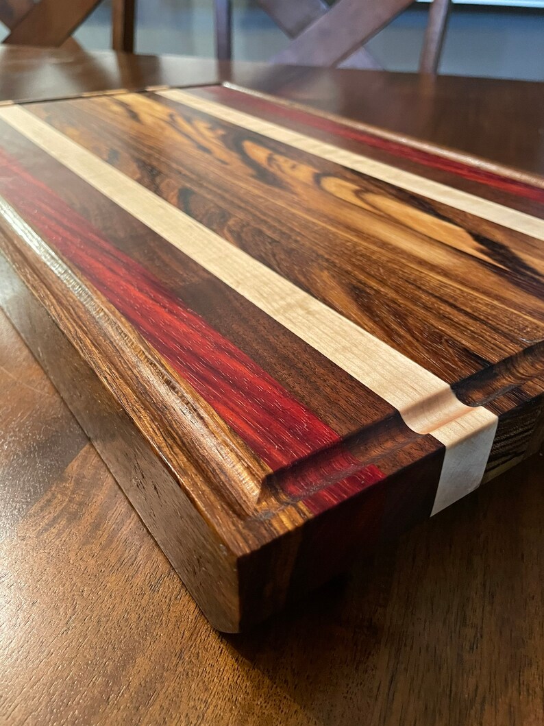Zebra Wood Cutting Board Etsy