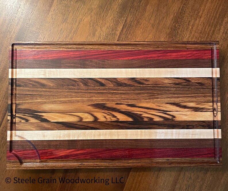 Zebra Wood Cutting Board Etsy