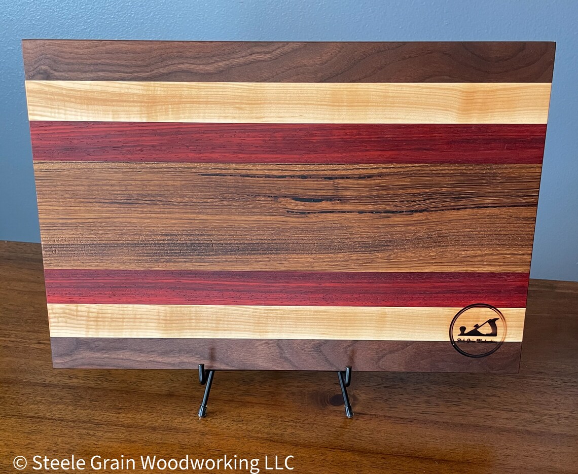 Zebra Wood Cutting Board Etsy