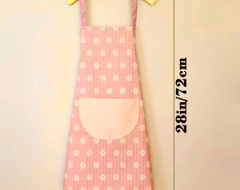 Cooking Flowery Apron with big poket