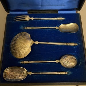 Silver Serving Cutlery Set