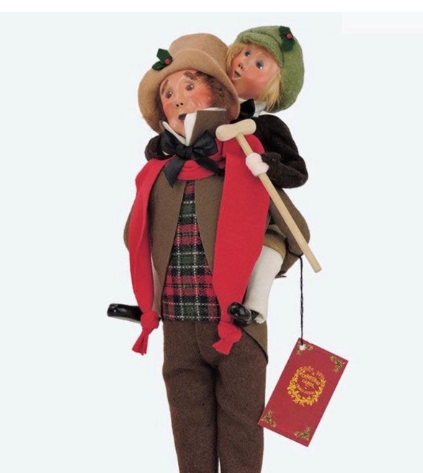 Byers Choice Bob Cratchit & Tiny Tim Dickens A Christmas Etsy