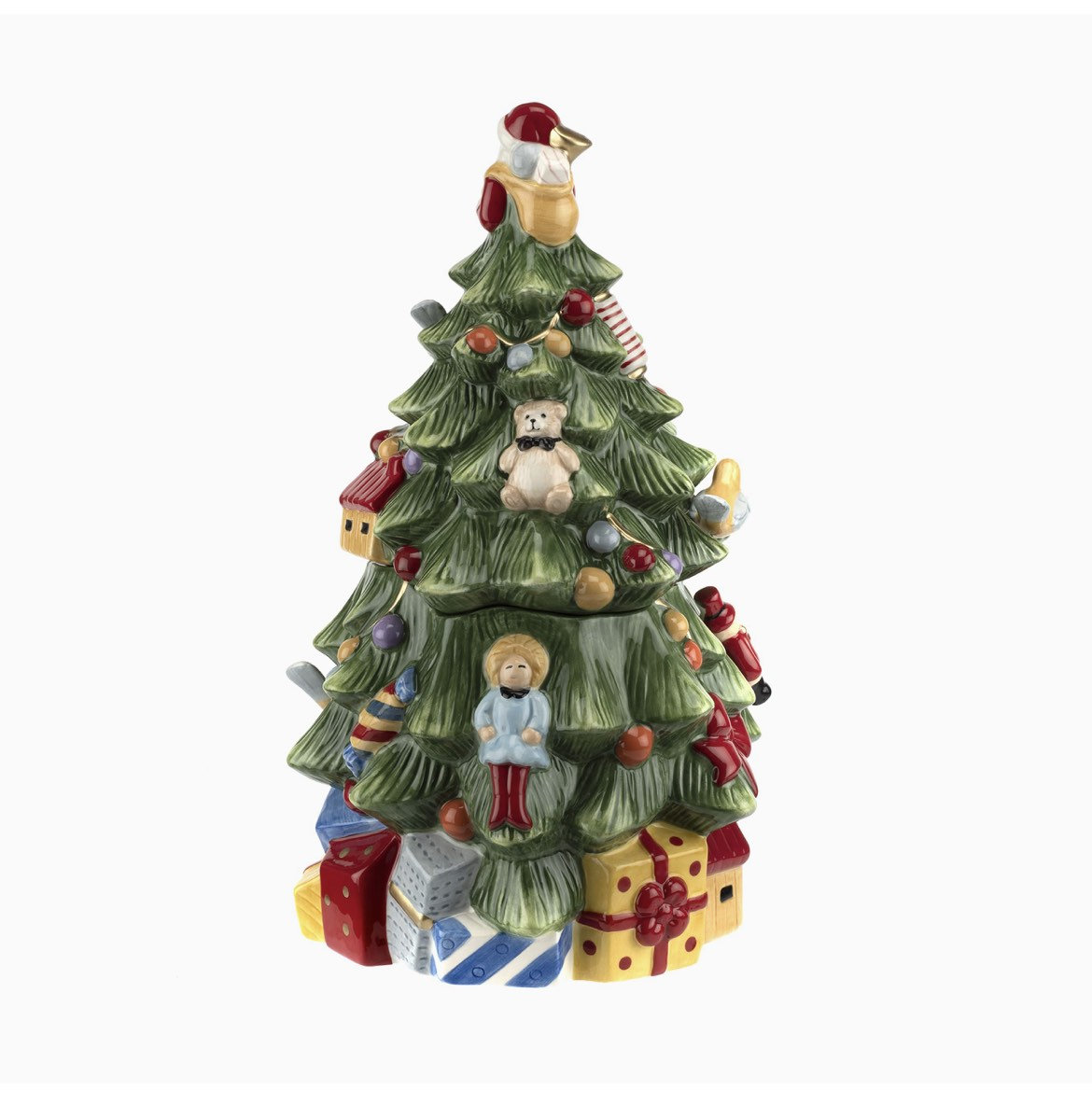 Spode 250th Anniversary Christmas Tree Figural Tree Cookie Jar Etsy