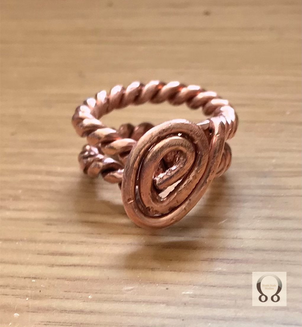 Unisex Handmade Copper Tensor Ring Spiral Oneness Ring - Etsy Australia