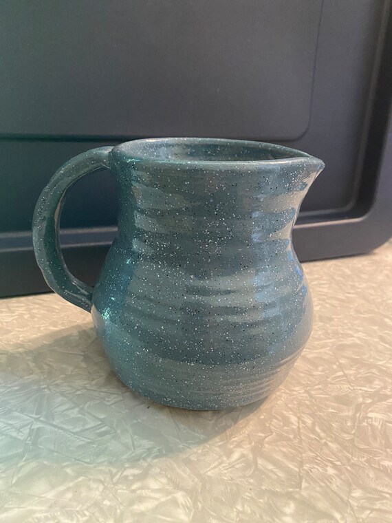 Beautiful Glazed Home Made Pottery Pitcher Signed Walsh Etsy