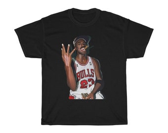 Michael Jordan Cigar Vintage T Shirt -  - Cheap Graphic Tees