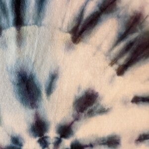 Kids Large Ice-Dyed Blue Spiral Tie Dye Shirt