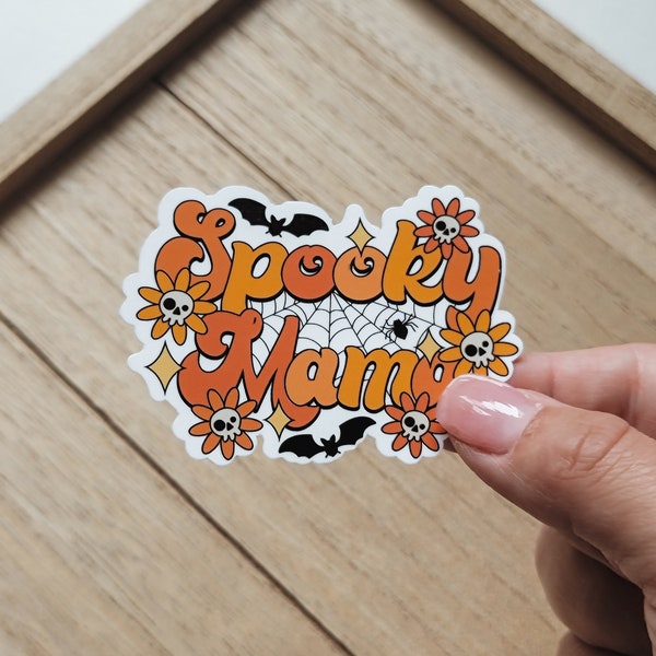 Spooky Mama Sticker | Retro Spooky Mom Sticker | Planner Sticker