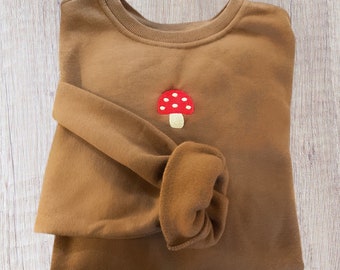 Mushroom Crewneck | Etsy Mushroom Crewneck | Etsy