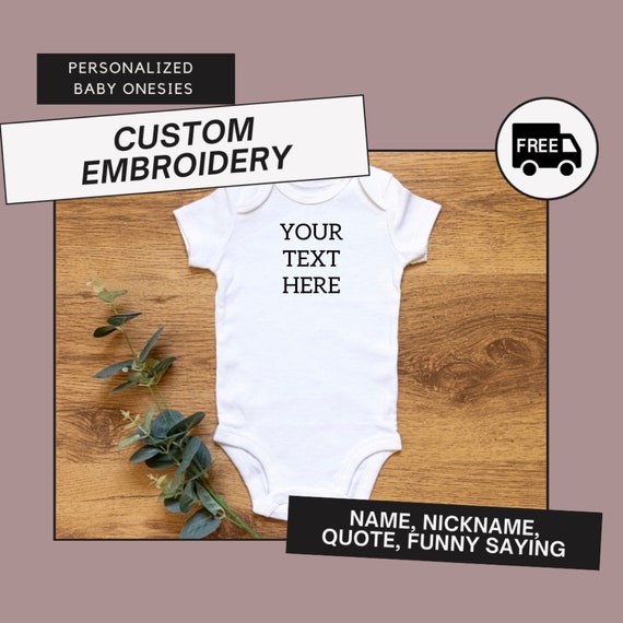 Aangepaste baby onesie, nieuwe moeder cadeau, gepersonaliseerde
