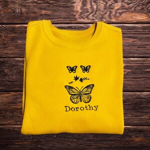 Butterfly sweatshirt, custom butterfly sweatshirt, butterfly lover gift, cottagecore sweatshirt, goblincore sweatshirt, woodland sweatshirt