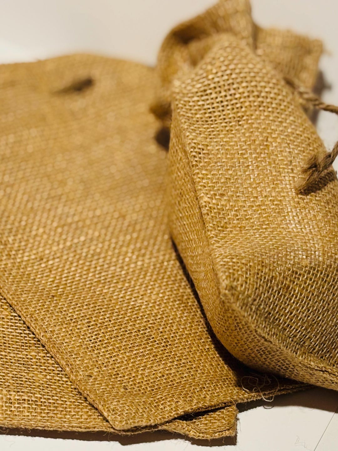 6”x10” Burlap Drawstring Bag, Rustic Party Decor and Crafts. - Etsy