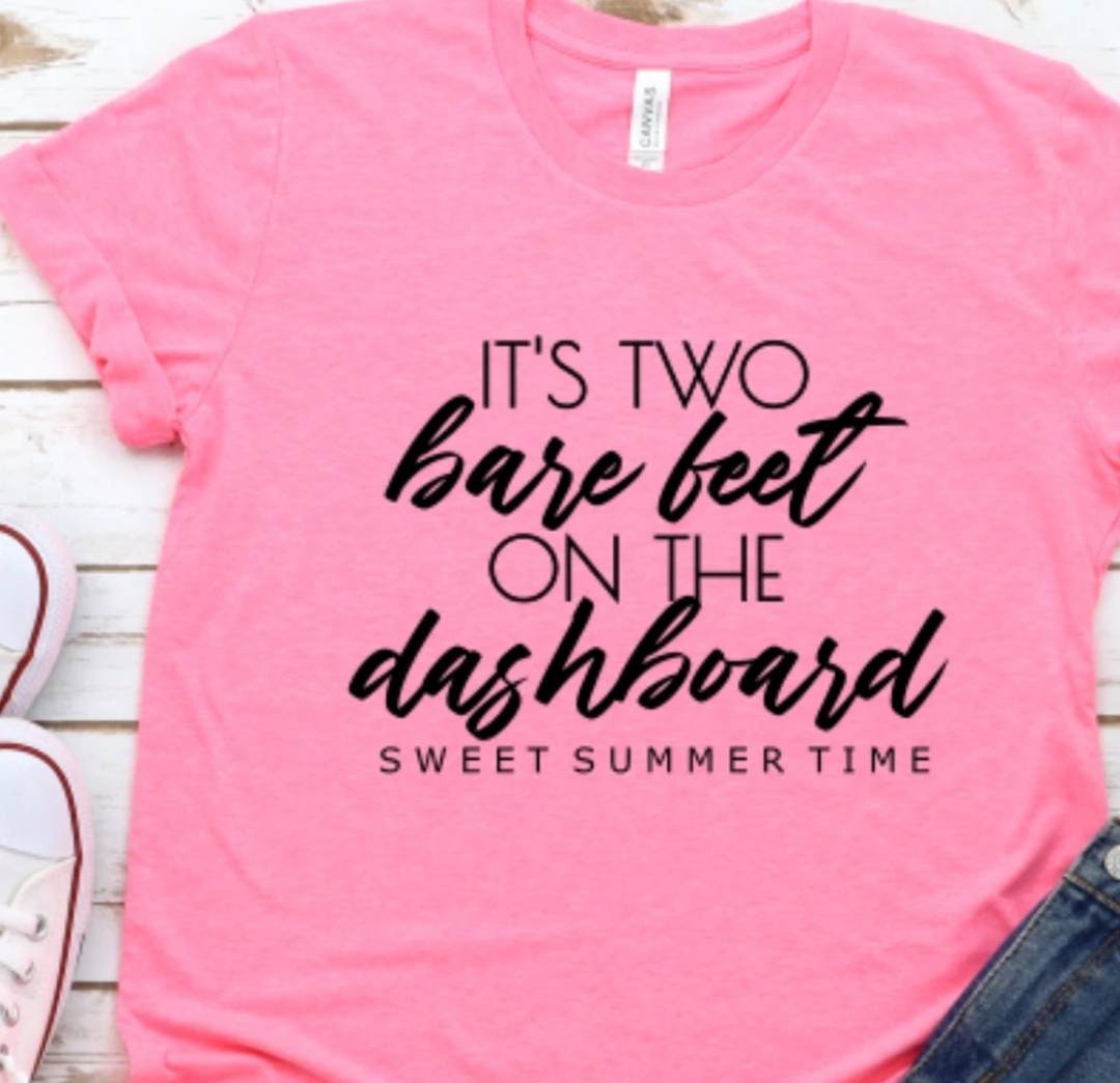Bare Feet on the Dashboard Graphic Tee Etsy