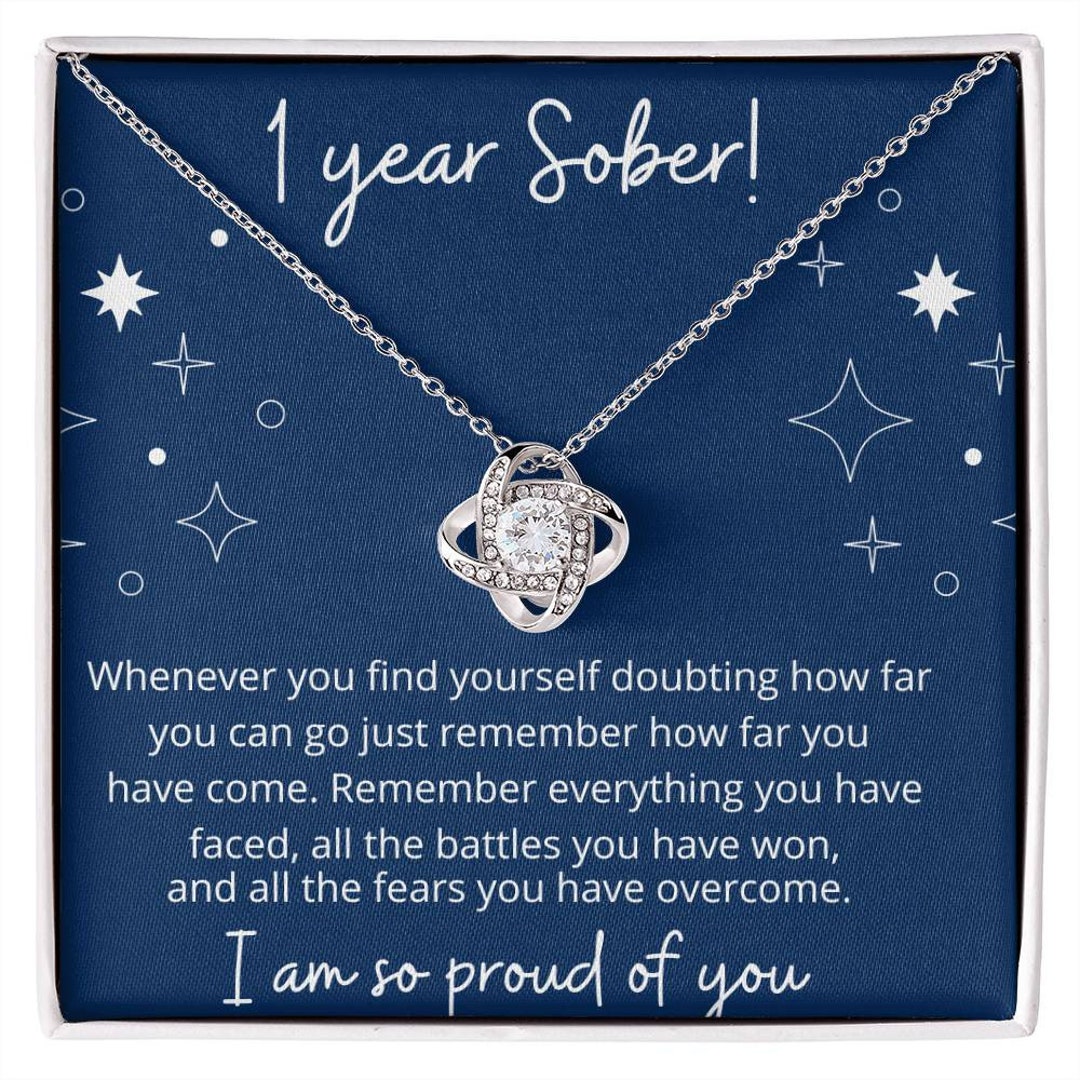 1 Year Sober Sobriety Anniversary One Year Clean AA Gift - Etsy