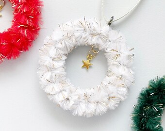 Chenille Hoop Christbaumschmuck