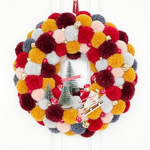 Christmas Pom Pom Wreath image 1