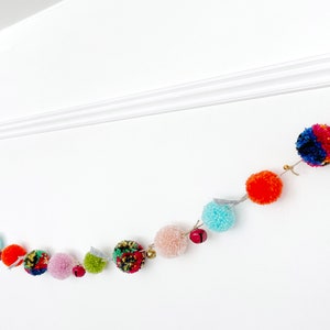 Boho Pom Pom en Bell Garland No.2 afbeelding 2