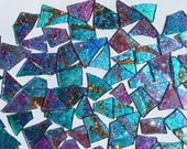BLUE and PURPLE with COPPER Metallic with Glitter by Makena Tile