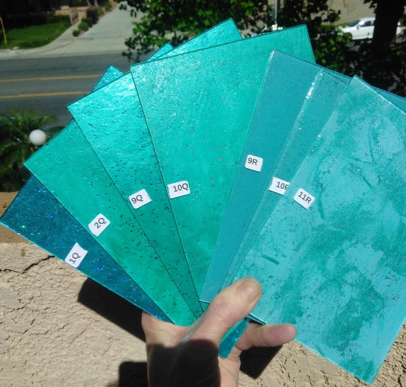 Turquoise Teal Shades of Blue Sheets by Makena Tile Etsy