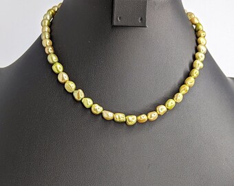 Green Apple Freshwater Pearl Necklace