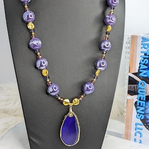 Purple and Gold Royal Necklace