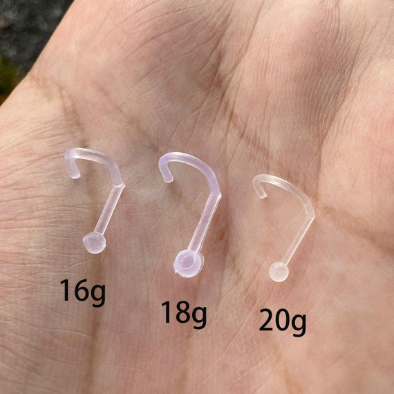 Earring Pins Plastic Ear Piercing Retainers Plastic Earrings For