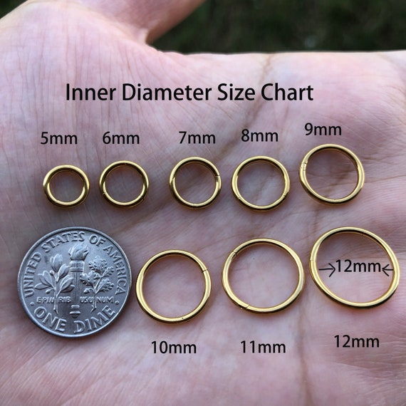 20G 18G 16G 14G 12G 10G Clicker 316L Surgical Steel, Nose Ring, Nose Ring, Clicker Nose Ring, Nose Hoop, Nose Ring Hoop, Cartilage Earring   UK