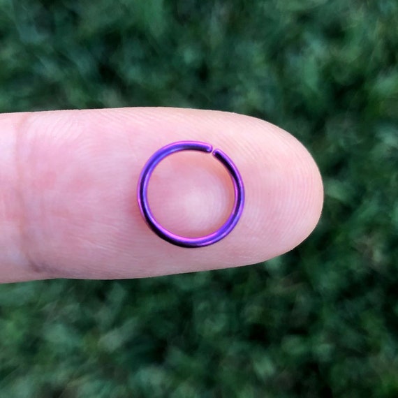 22G 20G 18G Purple Color Plated on Surgical Steel Twist Open
