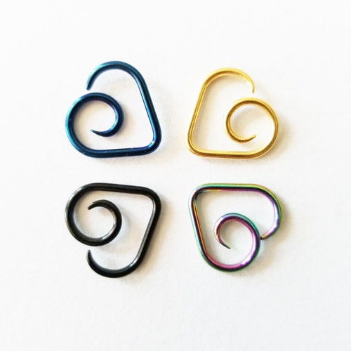 Yrogcu 20G 18G 16G 14G enkele/dubbele hoepel roestvrij staal naadloze-scharnierpiercing segment-clicker neusring-hoepel: diameter 6 mm 8 mm 10 mm 12 mm kraakbeen oorbellen, Roestvrij staal, Sterling