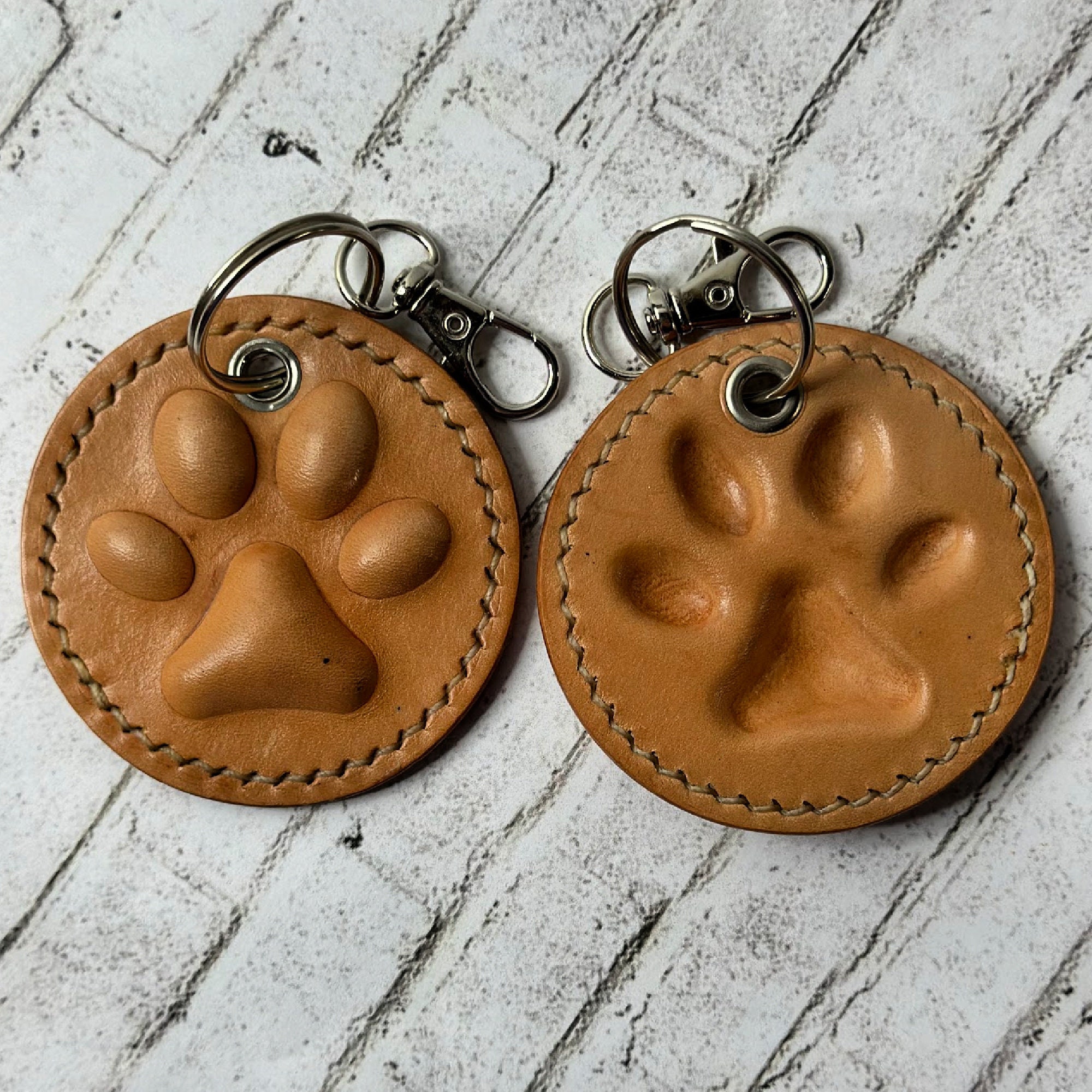 Dog Leather Keychain DIY Kit | Handmade Gifts for Dog Lovers Monogram
