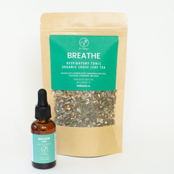 Breathe Easy Bundle - Breathe Tea and Mullein Tincture